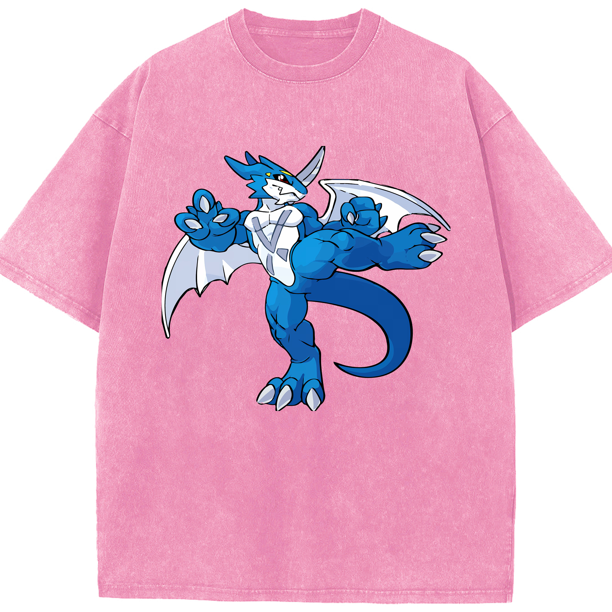 （画像用） Digimon デジタルモンスター/デジモン 綿100% ヴィンテージ風 半袖Tシャツ（フロントプリント）